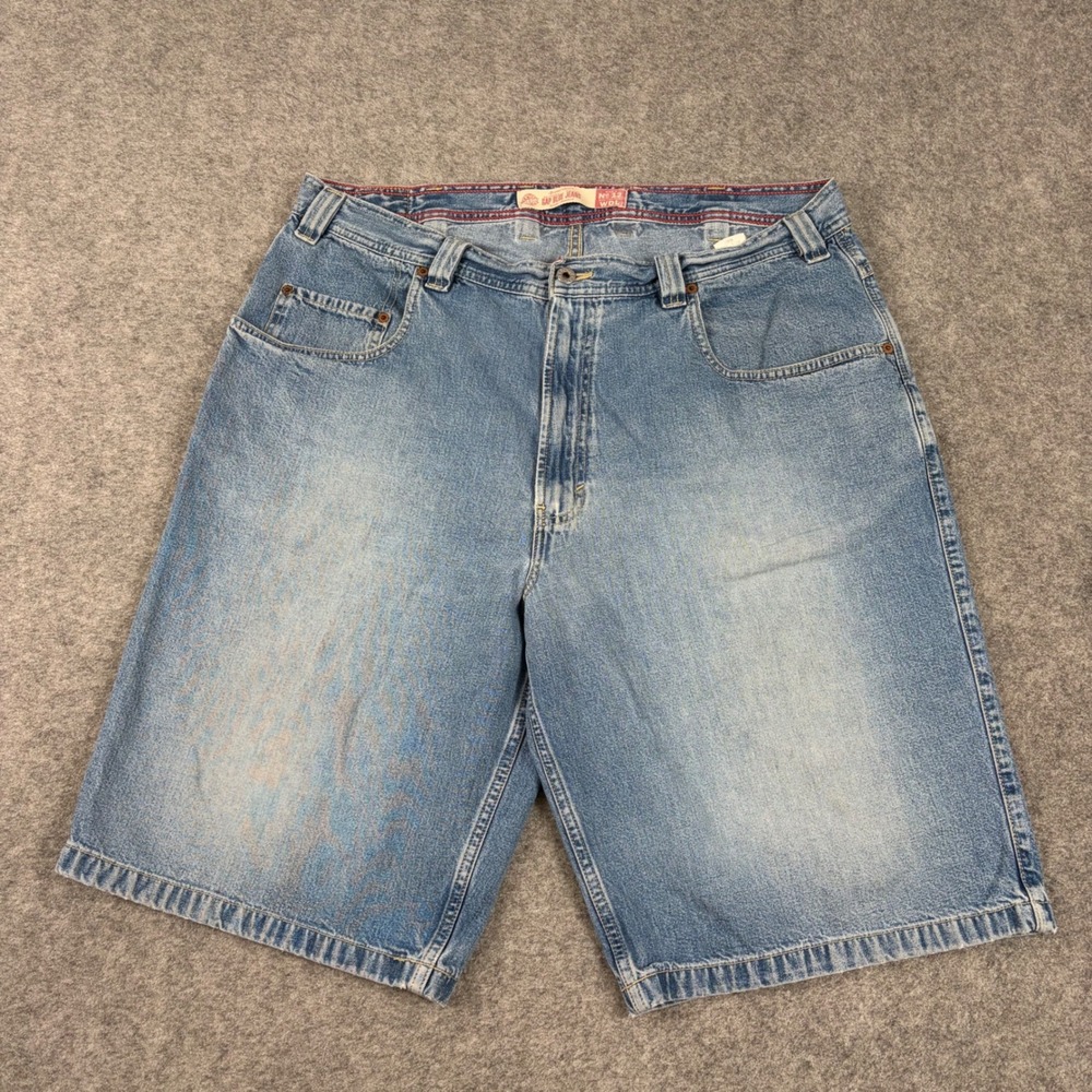 Y2K Gap Blue Jeans No 12 WDL Denim Shorts Mens 40 Blue Light Wash Wide Leg Baggy